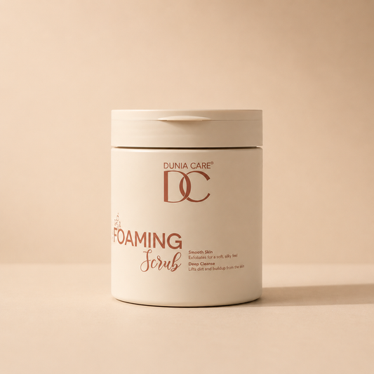Dunia Care Foaming Scrub – Deep Clean & Smooth Skin (500 g)