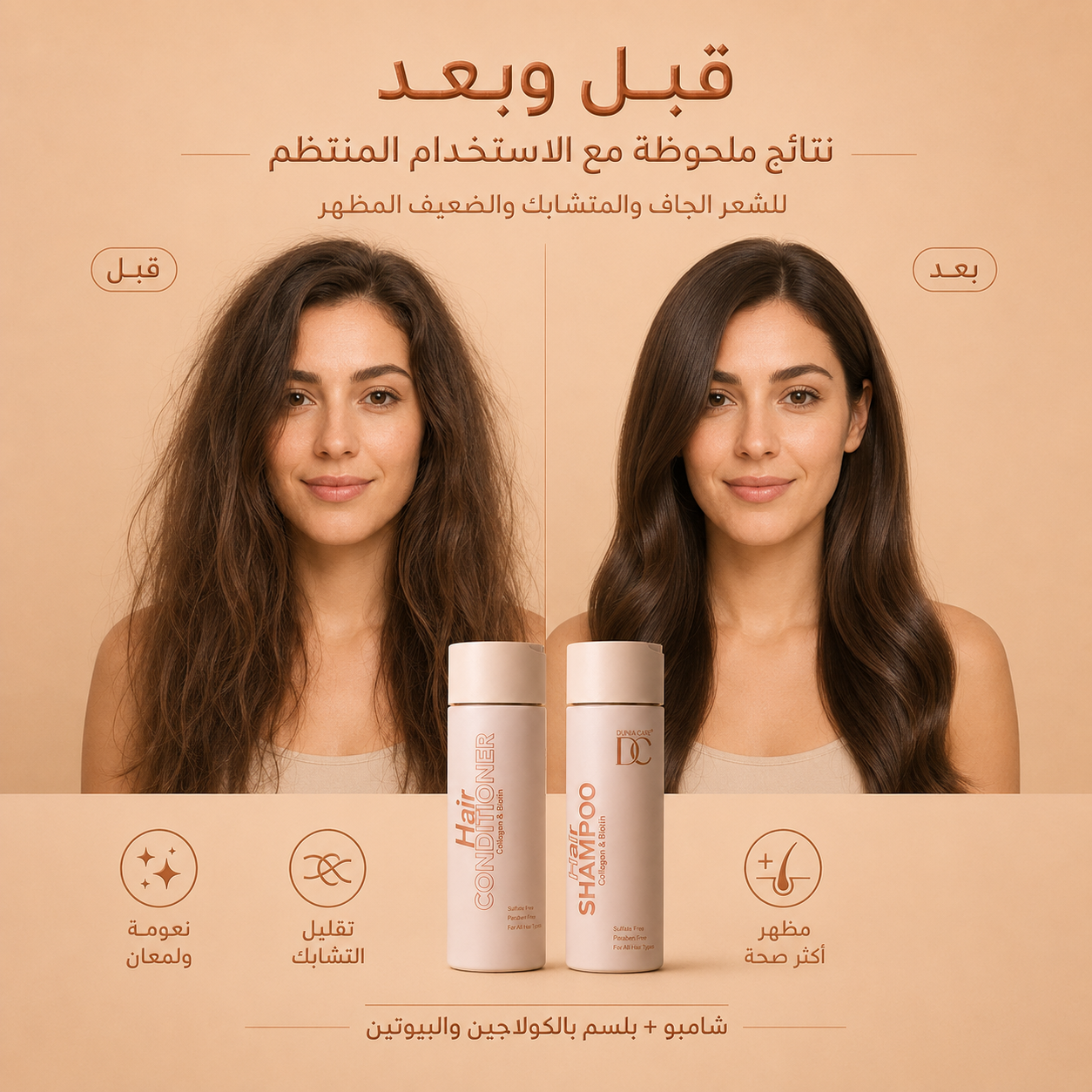 Hair Care Set for Hair Fall, Dryness & Tangling