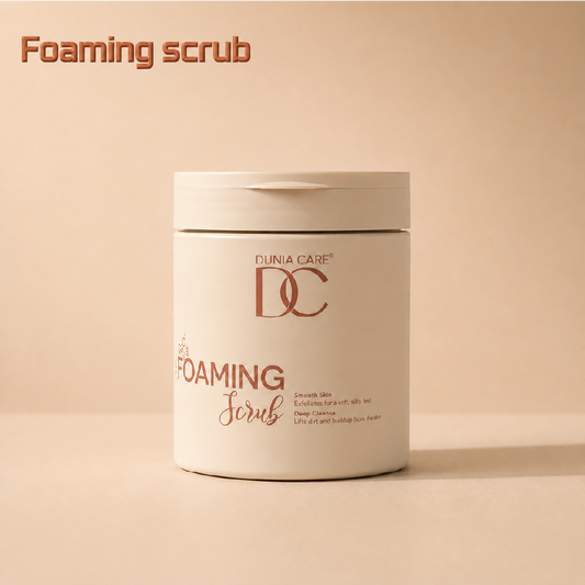 Dunia Care Foaming Scrub – Deep Clean & Smooth Skin (500 g)